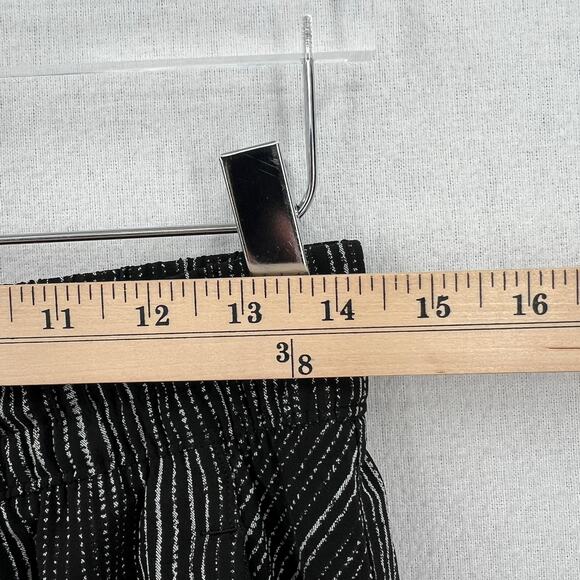 ATHLETA Arrival Pants Womens 4 Black Amara Stripe Drawstring High Rise Cropped - Picture 14 of 16